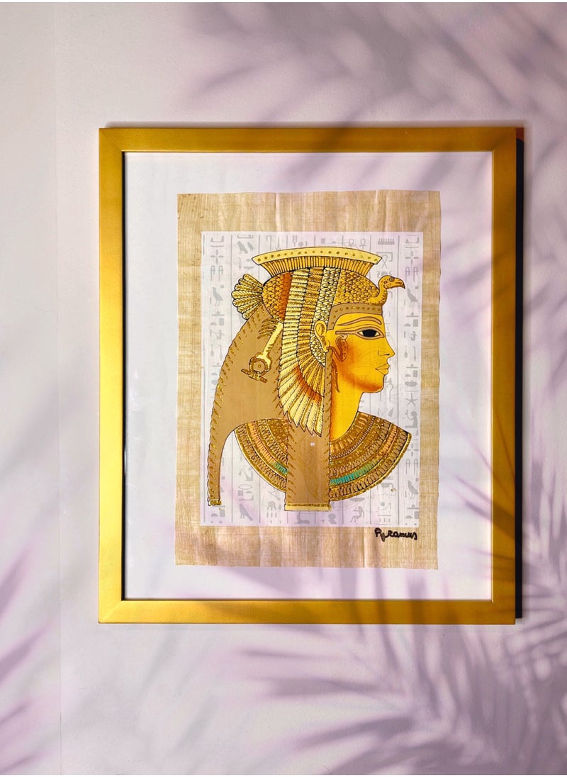 Generic Cleopatra illuminated papyrus frame, size 42*35  - Image 1