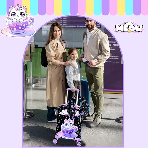 Inprof Kid’s Luggage Set 2 Piece Suitcase Set 16’’ Hardside Luggage with Spinner Wheels Girls Carry on Toddler Luggage Travel Rolling Luggage Airline Approved - Image 4