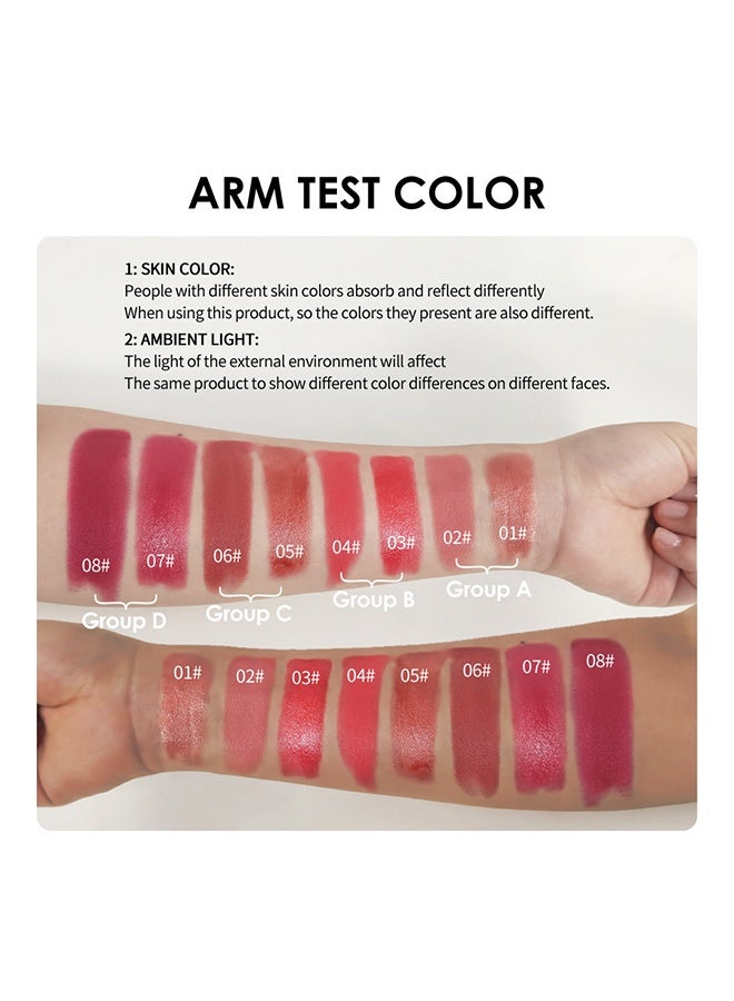 Julystar Fruity Lipstick Pen, 2Pcs Nude Pink Lip Crayon Kit, Long-Lasting Waterproof Dual-Finish Lipstick, Multi-Use Lip Makeup for Daily & Travel (Group B） - Image 5