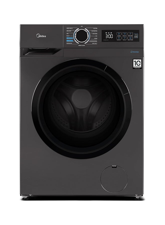 Midea 7Kg Front Load Washing Machine,1200 RPM, Power Mix with Drum Clean, 15 Programs, BLDC Inverter Motor, Titanium 7 kg MF110W70B/T-GCC Titanium - Image 1