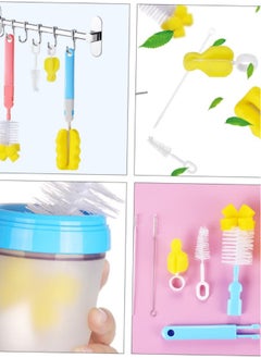 Generic 6 Piece Baby Bottle Cleaning Brush Set for Effective Scrubbing of Bottles, Jugs, and Pacifiers in Blue  - Image 5