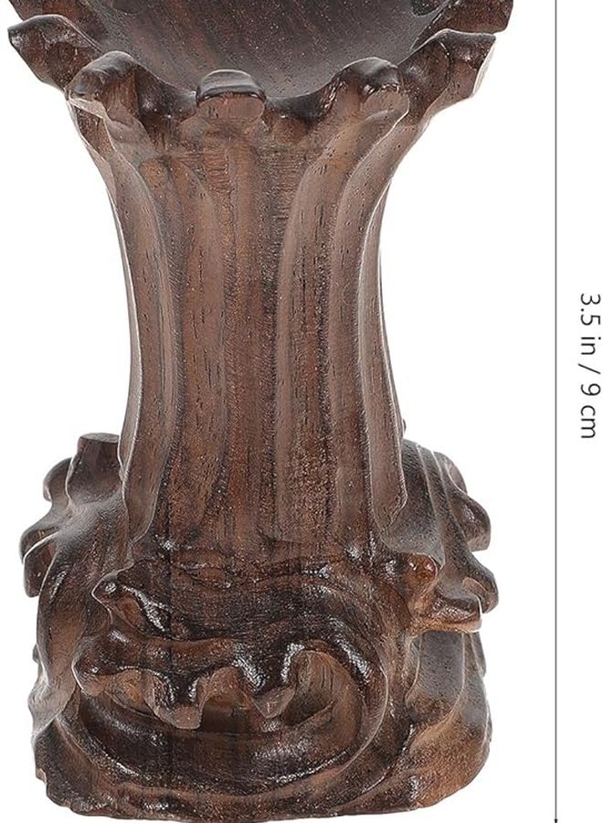 قاعدة كريستال خشبية حامل كرة بلورية منصة عرض زخرفية لتزيين مكتب المنزل والمكتب - Image 4