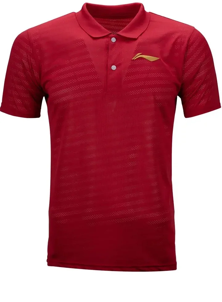 Li-Ning SOLID POLO-T-SHIRTS (RED) (ATST691-7-3XL)