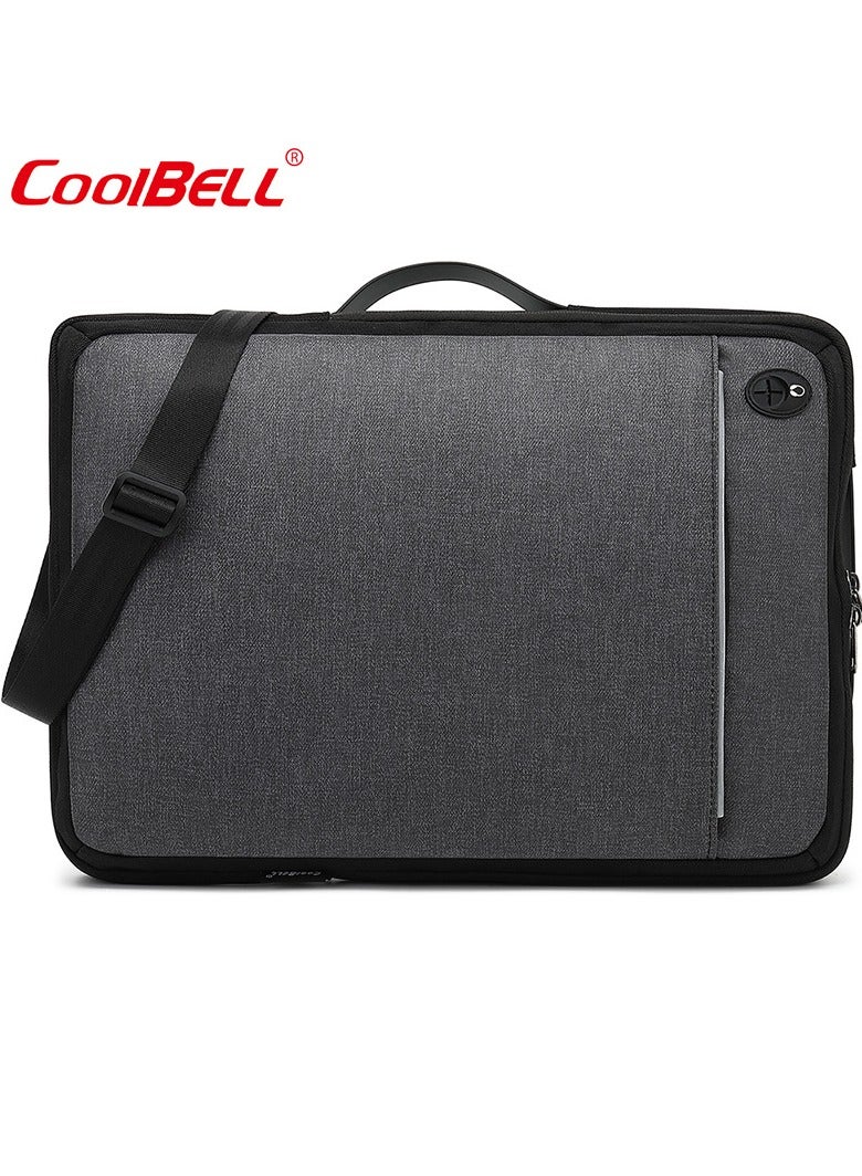 CoolBELL Convertible Multi-Functional Laptop Briefcase Outdoor Backpack Black/Grey - Image 1