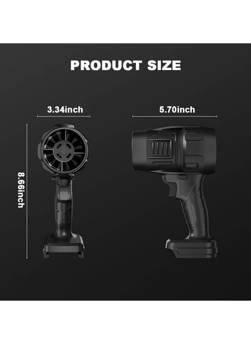 TIGER Portable Cordless Turbo Air Blower – Battery Powered, Extra Battery, Powerful Compact Blower for Cleaning & Drying (Black) – Lightweight, Efficient, and Ideal for Quick Drying and Cleanup Tasks  - Image 3