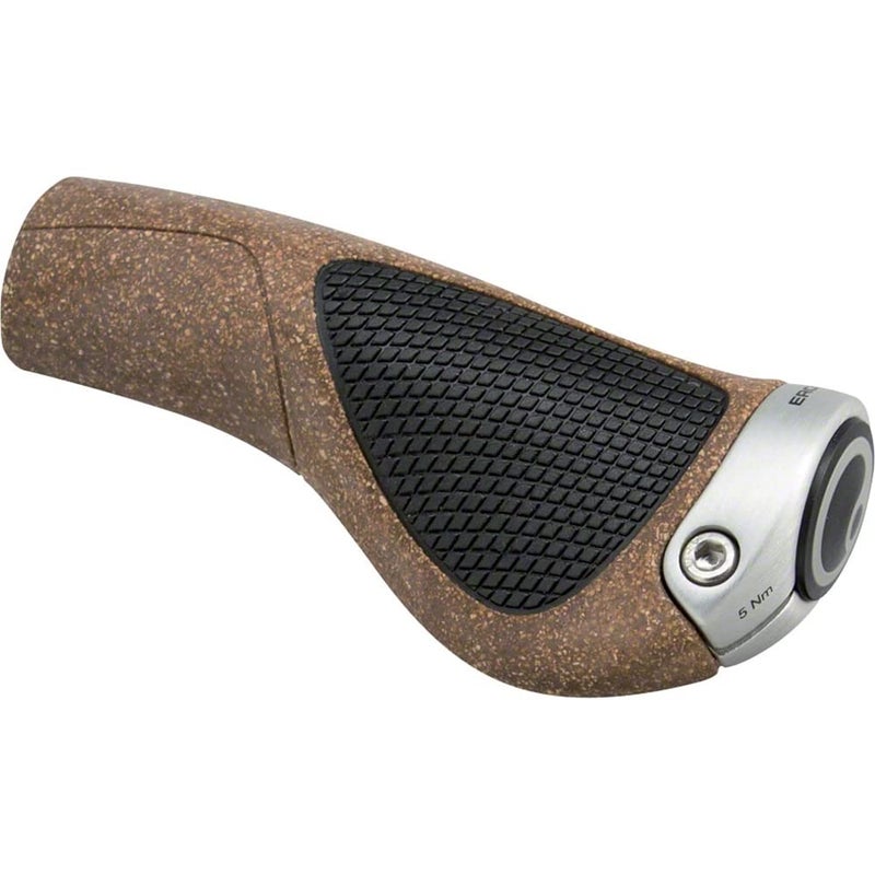 Ergon GP1-S BioKork Grips: Small, Black/Tan - Image 1