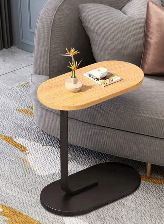 XiuWoo Easy Assembly Couch Table, C Shaped End Table, Sofa Side Table for Living Room Bedside Bathroom Office Laptop Snack Coffee Table, 45*30*63CM - Image 3