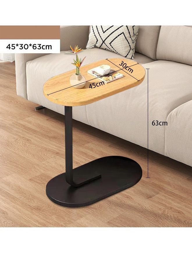 XiuWoo Easy Assembly Couch Table, C Shaped End Table, Sofa Side Table for Living Room Bedside Bathroom Office Laptop Snack Coffee Table, 45*30*63CM - Image 5