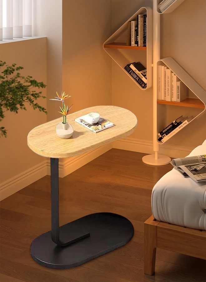 XiuWoo Easy Assembly Couch Table, C Shaped End Table, Sofa Side Table for Living Room Bedside Bathroom Office Laptop Snack Coffee Table, 45*30*63CM - Image 4