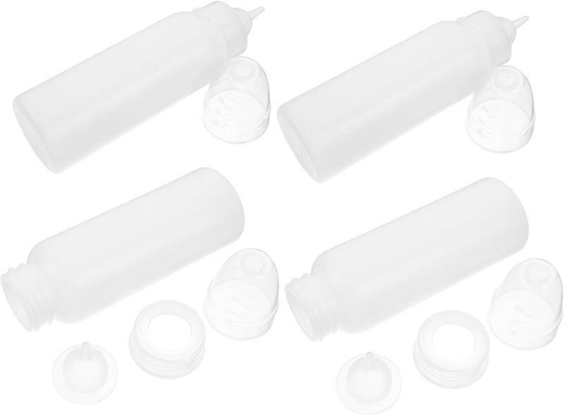 4pcs Small Animal Feeding Bottles Portable Nursing Bottles for Goats and Dispensers for Farm Use Easy to Clean - Image 1