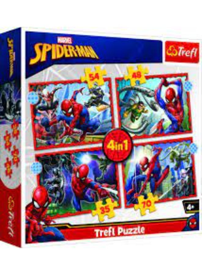 تريفل ألغاز شوي تريف - "4 في 1" - الرجل العنكبوت البطولي / ديزني مارفل سبايدرمان