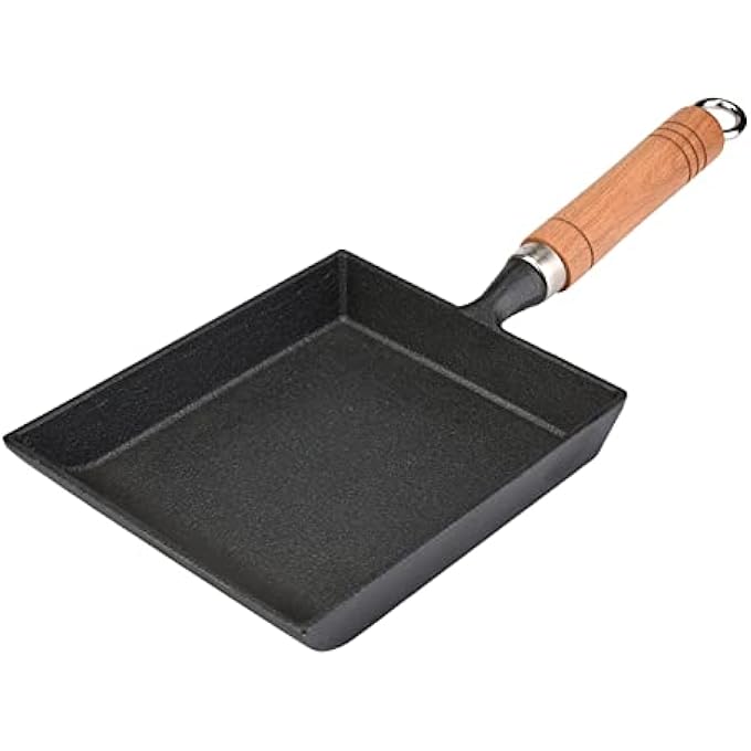Haofy Tamagoyaki Japanese Omelette PanEgg Pan Mini Frying Iron Omelette Pot Tamagoyaki Wooden Handle - Image 5