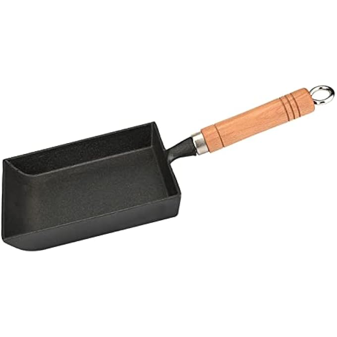 Haofy Tamagoyaki Japanese Omelette PanEgg Pan Mini Frying Iron Omelette Pot Tamagoyaki Wooden Handle - Image 4