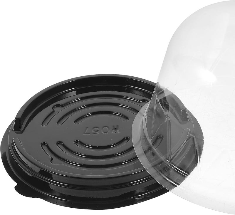 50pcs 3-inch Plastic Cake Boxes with Lids Dessert Containers for Bakery Packing and Cake Carrying Disposable Carriers for Party Favor and Takeout - Image 3