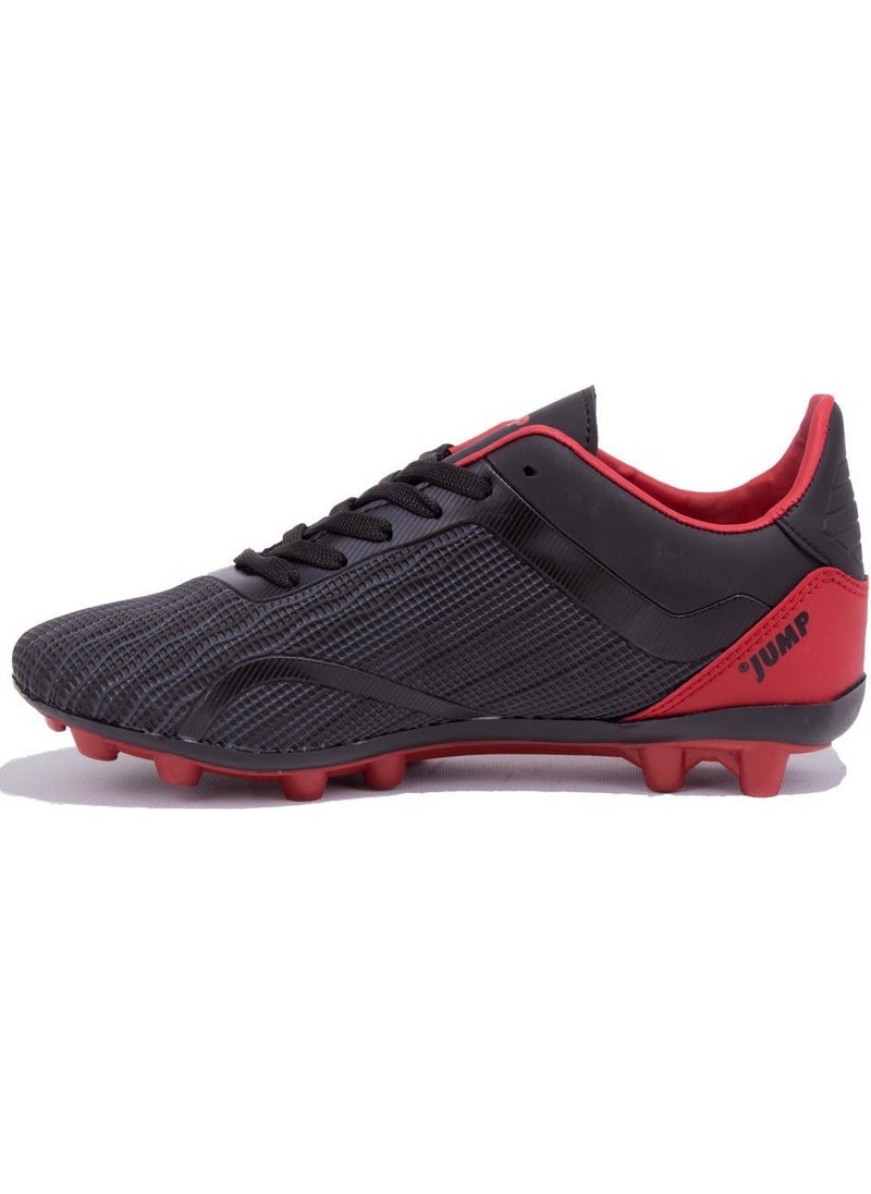 Jump 25850 Black Red Cleat Men's Football Shoes  - Image 3