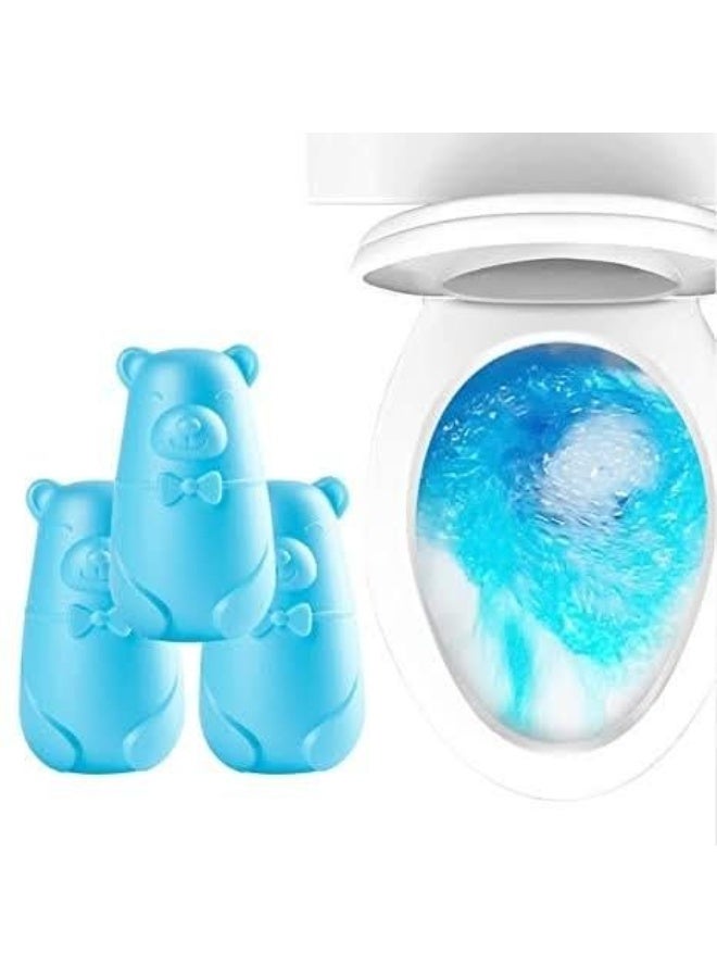 Blue foaming toilet cleaner