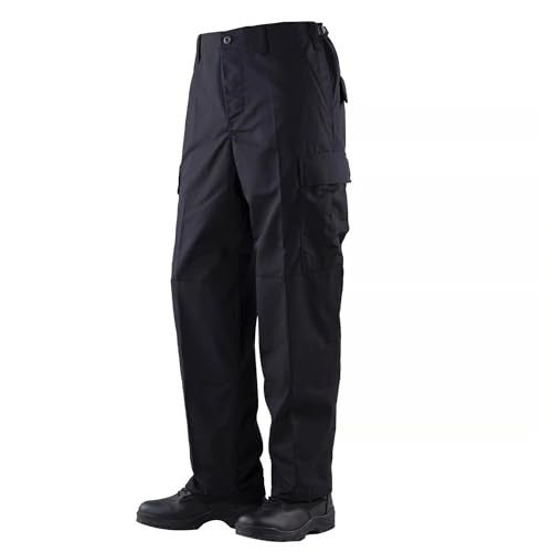 Tru-Spec Classic BDU Tactical Pants for Men - GSA/TAA Compliant BDU Pants with Cargo Pockets, Reinforced Seat and Knees, Black - 3X-Large - Image 1