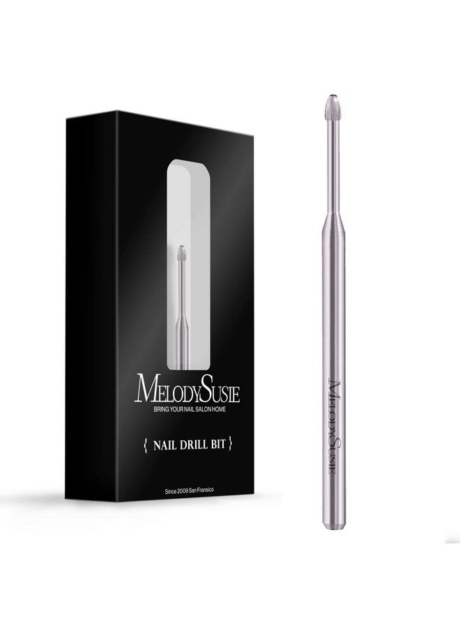 MelodySusie Cuticle Clean Nail Drill Bit 3/32'', Professional Safety Carbide Under Nail Cleaner Nail Bit for Cuticle Dead Skin Nail Prepare, Two Way Rotate, Manicure Nail Salon Supply(Silver, Fine) - Image 1