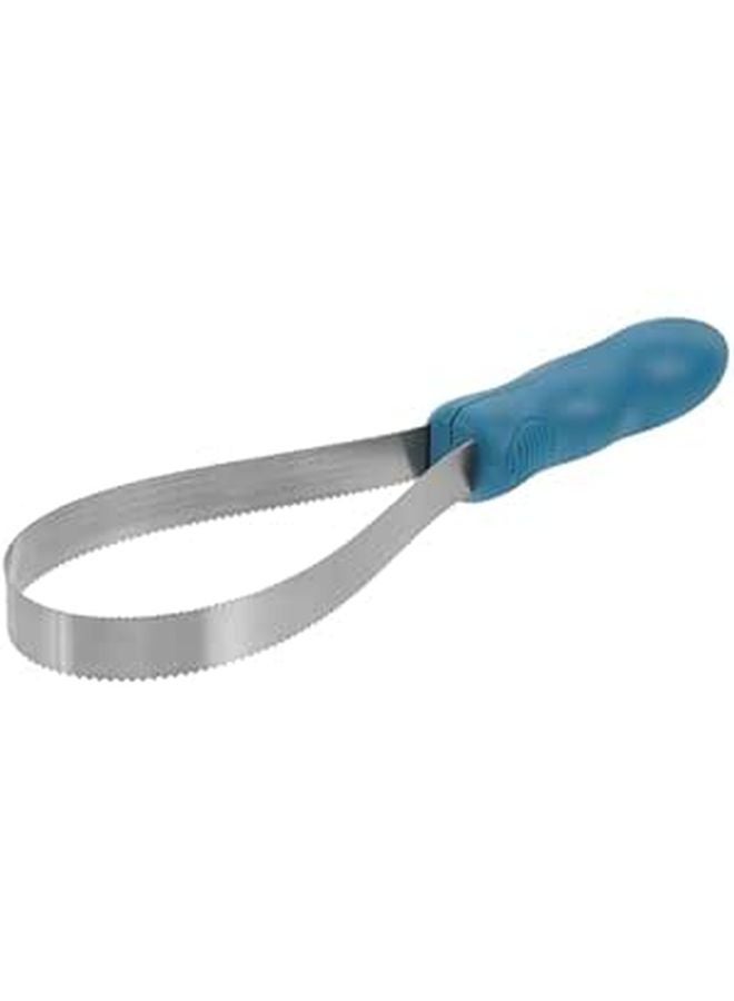 Stainless Steel Shedding Brush Grooming Tool Serrated Hair Removal Scraper for Horses Cows - Image 1