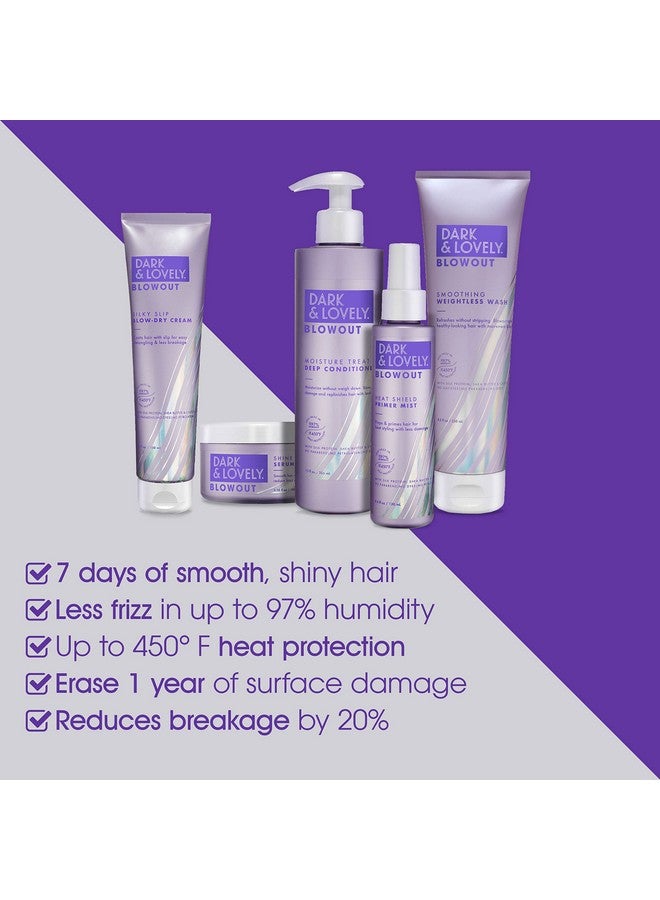 SoftSheen-Carson Dark and Lovely Blowout Moisture Hair Mask & Deep Treatment Conditioner with Castor Oil, For All Hair Types Including Curly, 12 fl oz - Image 5