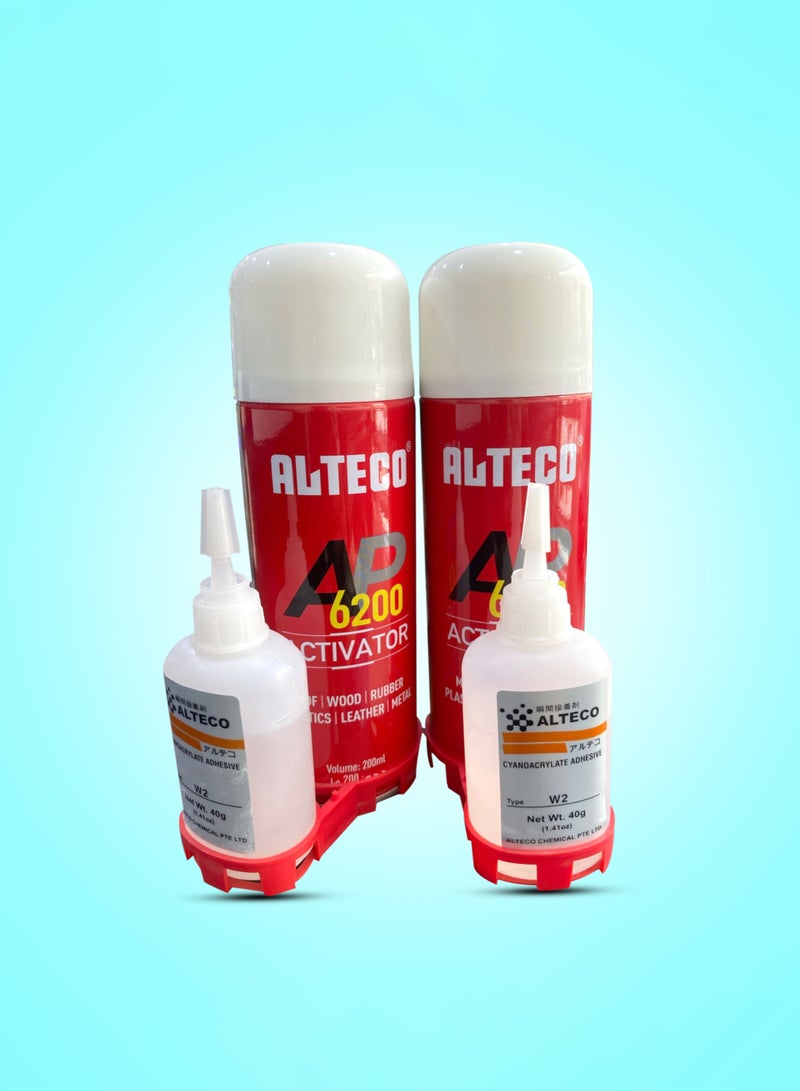 Alteco Super Glue 40g And spray 200ml  - Image 2