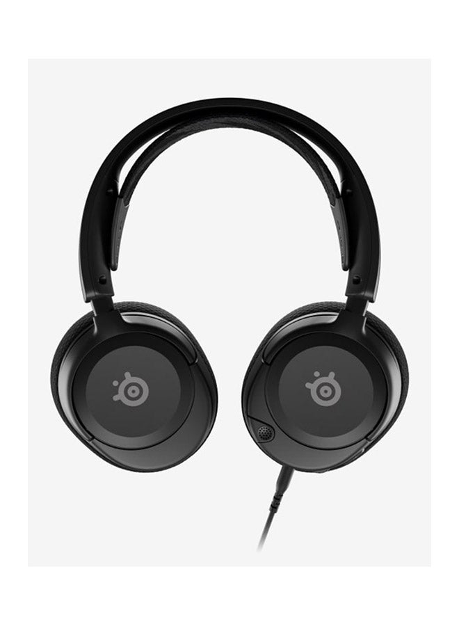 steelseries Steel Series Arctis Nova 1 Multi-System Gaming Headset, Hi-Fi Drivers, 360° Spatial Audio, AirWeave Memory Foam Ear Cushions, Ultra Lightweight, PC, PS5, PS4, Xbox, Black | 61606 - Image 2
