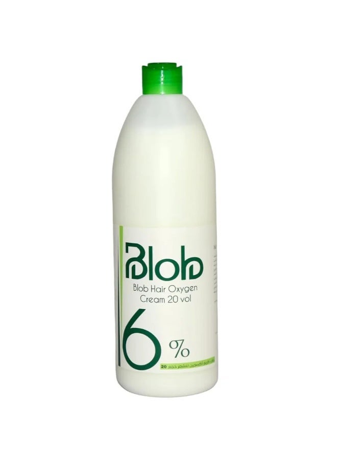 Blob 6% (20 Vol) Hair Oxygen Cream Developer - Professional Formula - 1000ml - Image 1