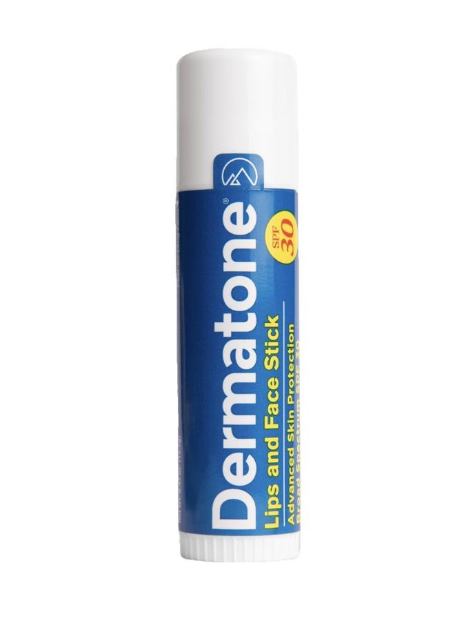 Dermatone Lips and Face Stick SPF 30 | Advanced Skin Protection | Moisturizing | Sooth & Replenish | Chunky Spot Stick 0.5oz - Image 1