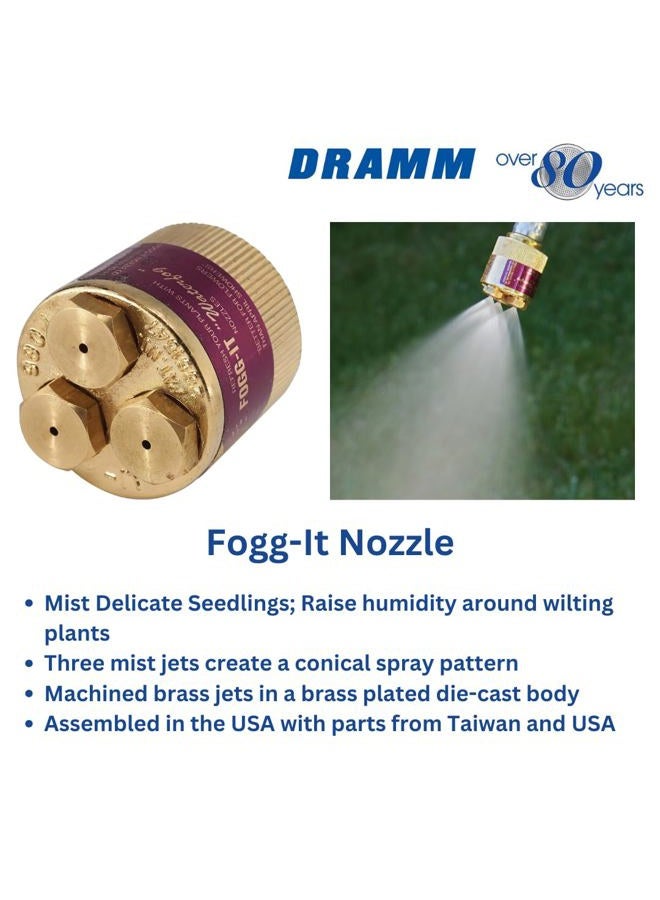 Dramm 60-12344 12344 1 GPM Fog-It Nozzle Fine Heavy Duty Brass - Image 3