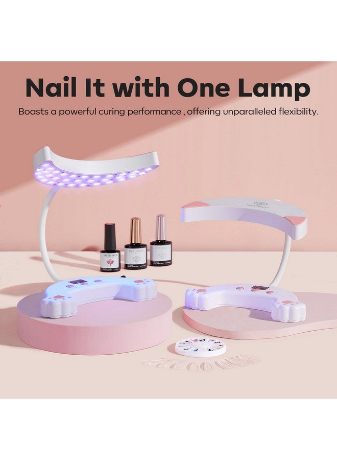 Modelones UV LED Nail Lamp, Gooseneck UV Lamp for Gel x Nails, 48 W Nail Light for Gel Nail Polish with 3 Timers and LCD Display, UV Light for Gel Nails, LED Nail Lamp for Fast Curing - Image 2