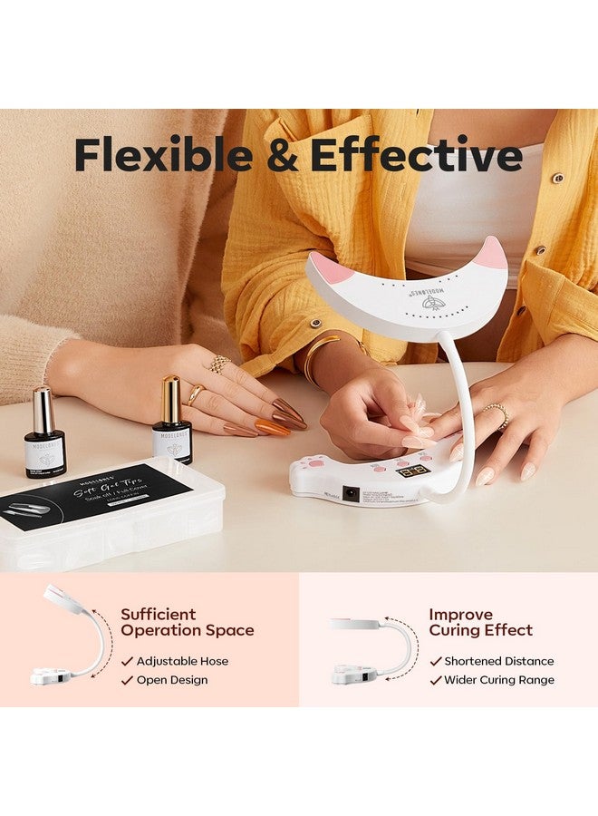 Modelones UV LED Nail Lamp, Gooseneck UV Lamp for Gel x Nails, 48 W Nail Light for Gel Nail Polish with 3 Timers and LCD Display, UV Light for Gel Nails, LED Nail Lamp for Fast Curing - Image 3