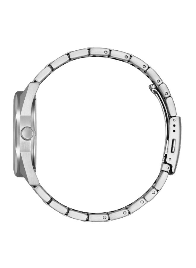 CITIZEN Eco-Drive Men's Watch BM7620-83A, 38 mm White Dial, Stainless Steel Case & Bracelet, 100 m WR - Image 2