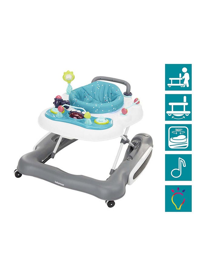 babymoov - 5In1 Baby Walker, Push Toy, Swing 360° Seat And Play Area, Non-Slip Grips, Padded Seats, 3 Level Height Adjustable, Includes Interactive Toys And Activities, Easy To Fold, Store And Transport - Image 1