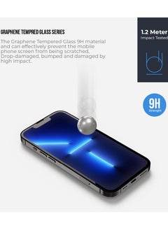 blupebble Graphene Tempered Glass Screen Protector compatible with iPhone 13 Pro Max  - Image 4