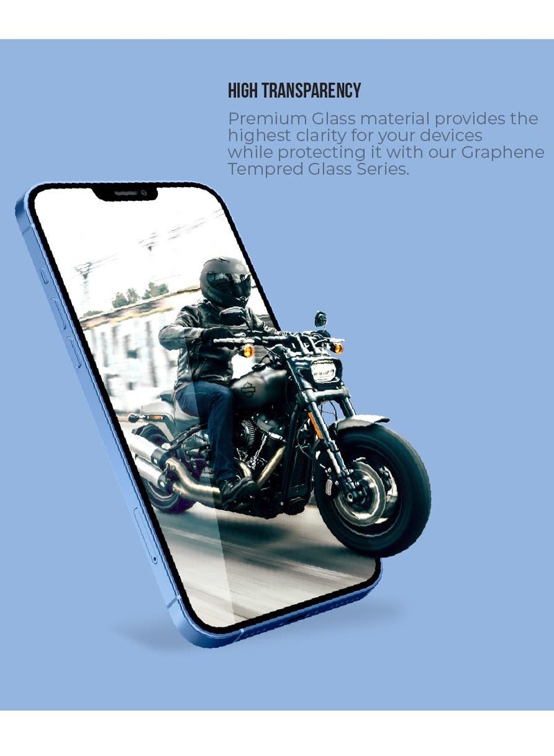 blupebble Graphene Tempered Glass Screen Protector compatible with iPhone 13 Pro Max - Image 5