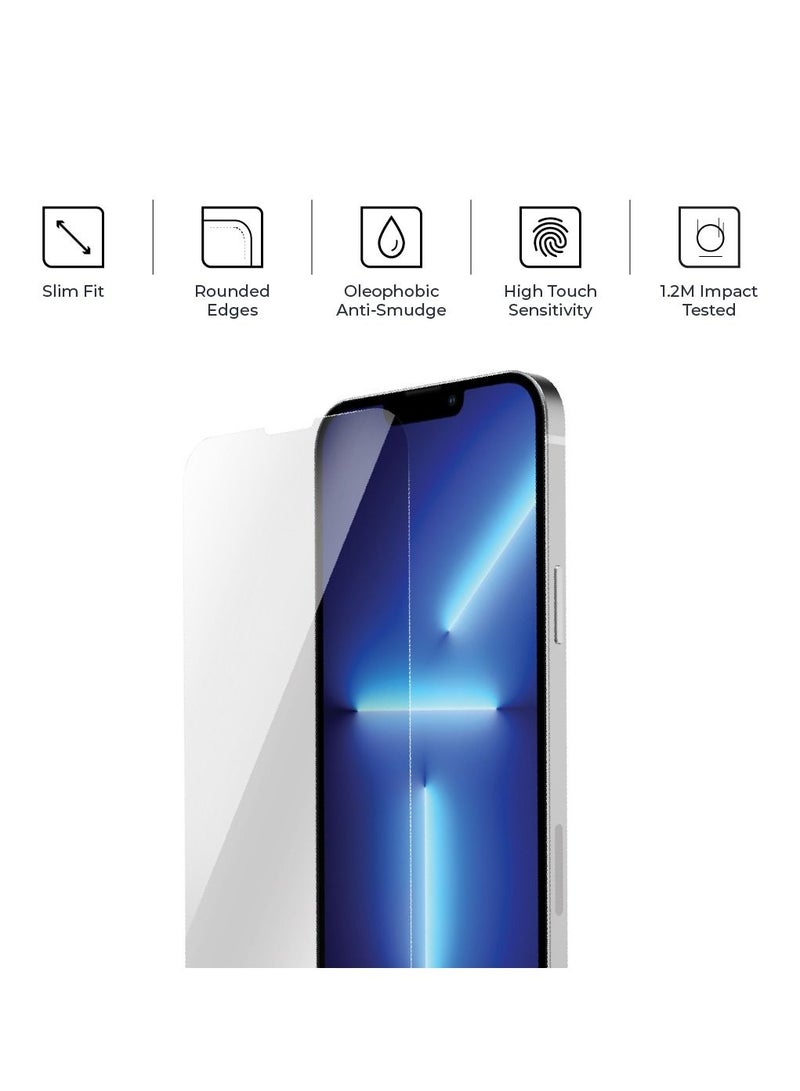 blupebble Graphene Tempered Glass Screen Protector compatible with iPhone 13 Pro Max - Image 2