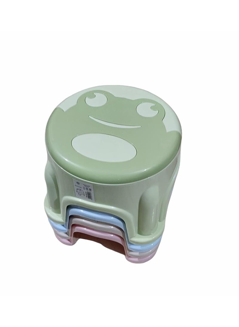 FunBlast FunBlast Sitting Stool - Strong Build Round Shaped Stool for Home, Bathroom & Kitchen (Pack of 4; Pcs 21 cm)  - Image 3