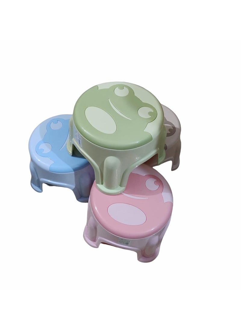 FunBlast FunBlast Sitting Stool - Strong Build Round Shaped Stool for Home, Bathroom & Kitchen (Pack of 4; Pcs 21 cm)  - Image 2