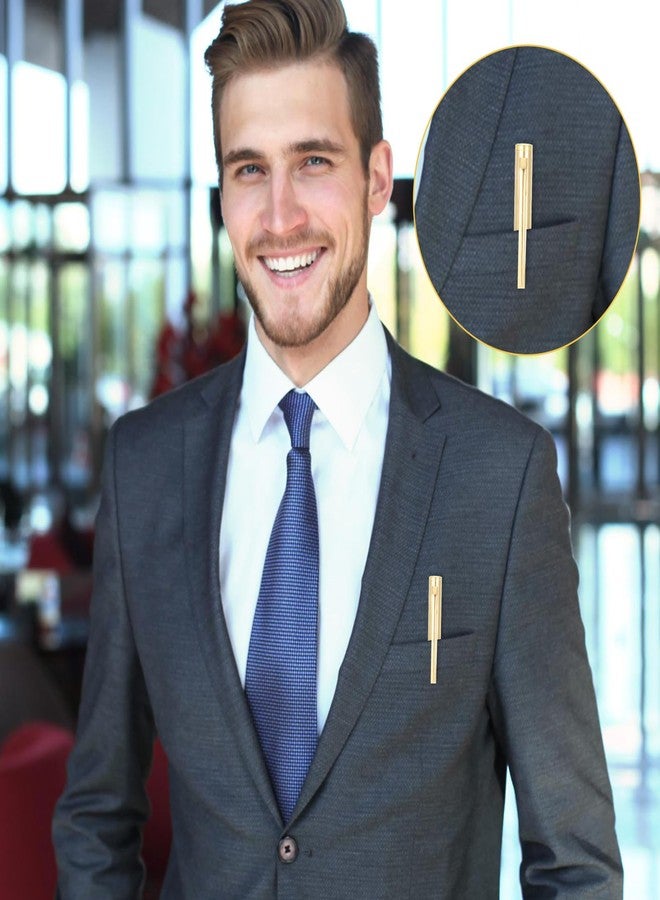 Dimeho 6 Pcs Retractable Metallic Black Ink Pens Slim Gold Ballpoint Pens 1.0 mm Medium Point Pen Mini Conical Pens Tiny Smooth Writing Pens for Men Women Office Business Wedding Christmas - Image 5