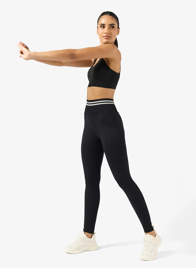 FRWD  Mesh Detail Sports Bra with Back Clasp for Women | Best Price UAE