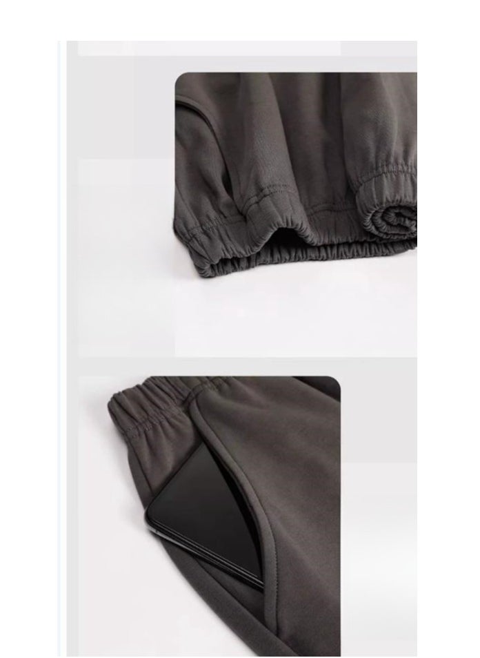 MIIOW - Men's Pure Cotton V-Neck Long Sleeved Plus Size Home Suit Set - Image 1