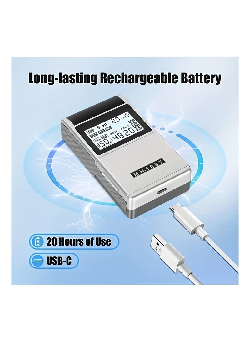 MAUSTOR 48 Modes EMS TENS MASS Machine with 8 TENS Pads, Rechargeable Tens Unit Muscle Stimulator, Meridian Massage Instrument, Pain Relief for Back Neck and Shoulders, Muscle Relaxer, Stim Machine, Electrotherapy - Image 5