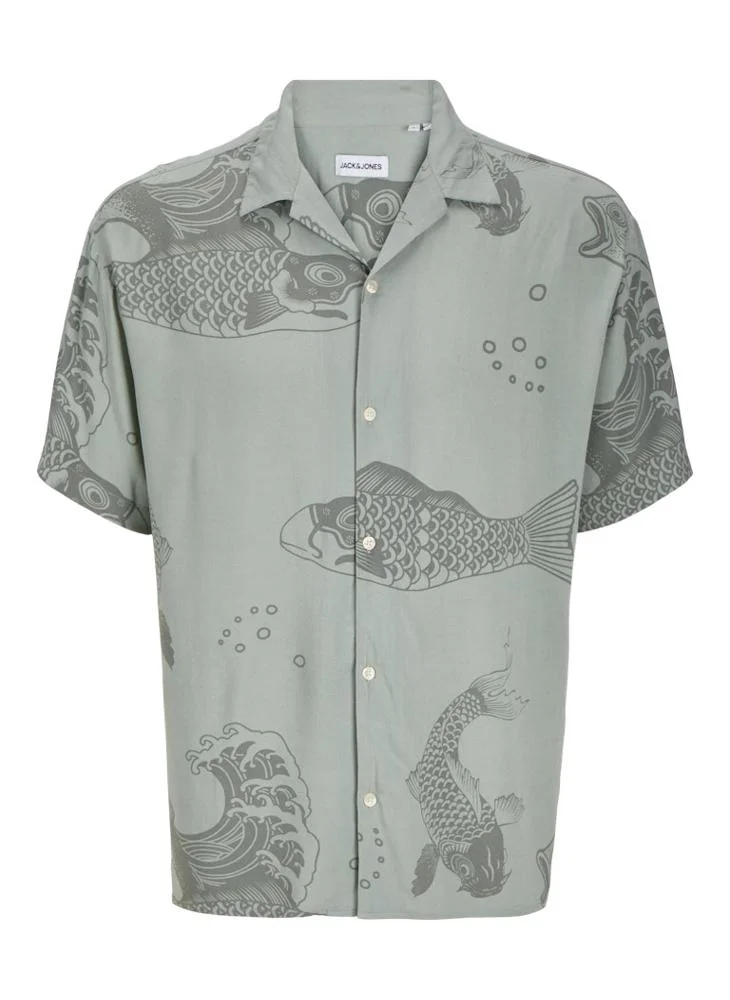JACK & JONES  Graphic Printed Regular Fit Shirt for Men | Best Price UAE