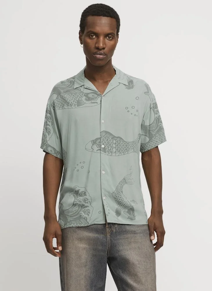 JACK & JONES  Graphic Printed Regular Fit Shirt for Men | Best Price UAE