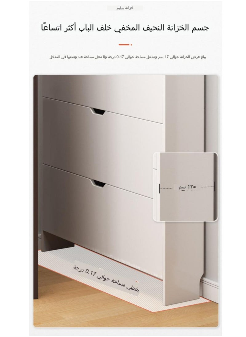 fashionhome - Flip-Flop Shoe Rack Ultra Thin Home Entryway Shoe Cabinet Small Shoes Storage Rack - Image 1