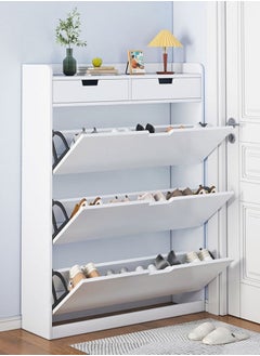 Flip-Flop Shoe Rack Ultra Thin Home Entryway Shoe Cabinet Small Shoes Storage Rack