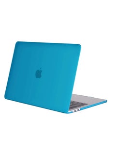 MacBook Pro 13.3 inch Case 2021 2020 M2 M1 A2338 A2251 A2289 A2159 A1989 A1708 A1706 Touch Bar Plastic Hard Shell Case Cover Light Blue