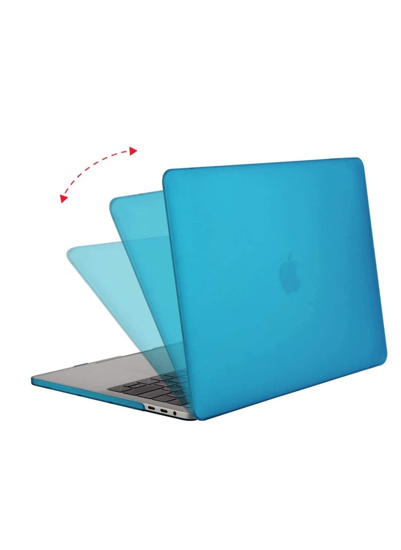 Generic - MacBook Pro 13.3 inch Case 2021 2020 M2 M1 A2338 A2251 A2289 A2159 A1989 A1708 A1706 Touch Bar Plastic Hard Shell Case Cover Light Blue - Image 1