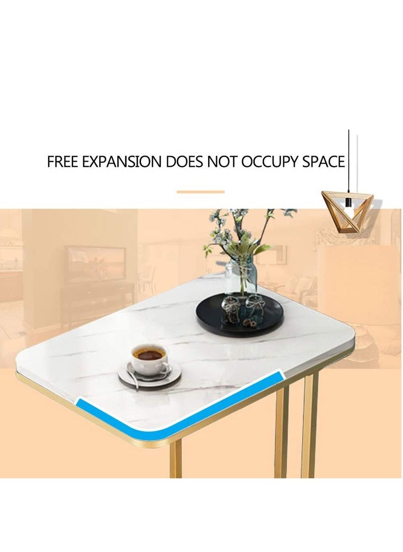 XiuWoo - 2-Tier Modern Side End Table, Nightstand Bedside Desk, Coffee Table, Side Table, End Table, Hall Table with Storage Basket for Home and Office - Image 1