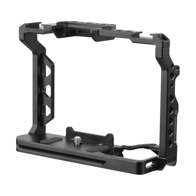 Aluminum Alloy Camera Cage with 1/4 Inch Screws Holes Cold Shoe Mounts Replacement for Sony A7 IV - Image 3